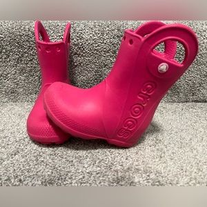 Crocs size 7 Toddler Boots GUC